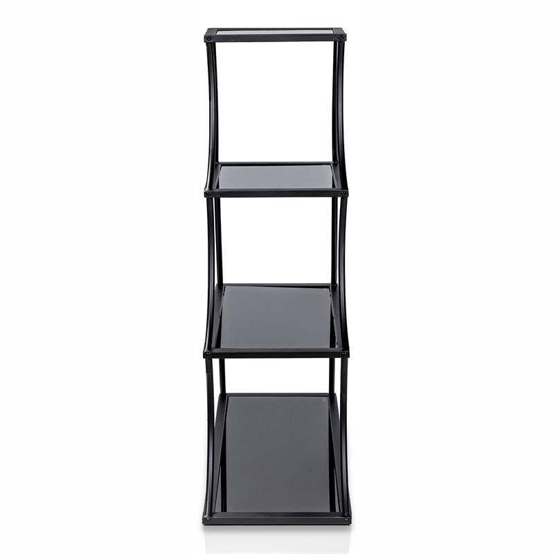 Industrial Metal 4-Shelf Bookcase Z159