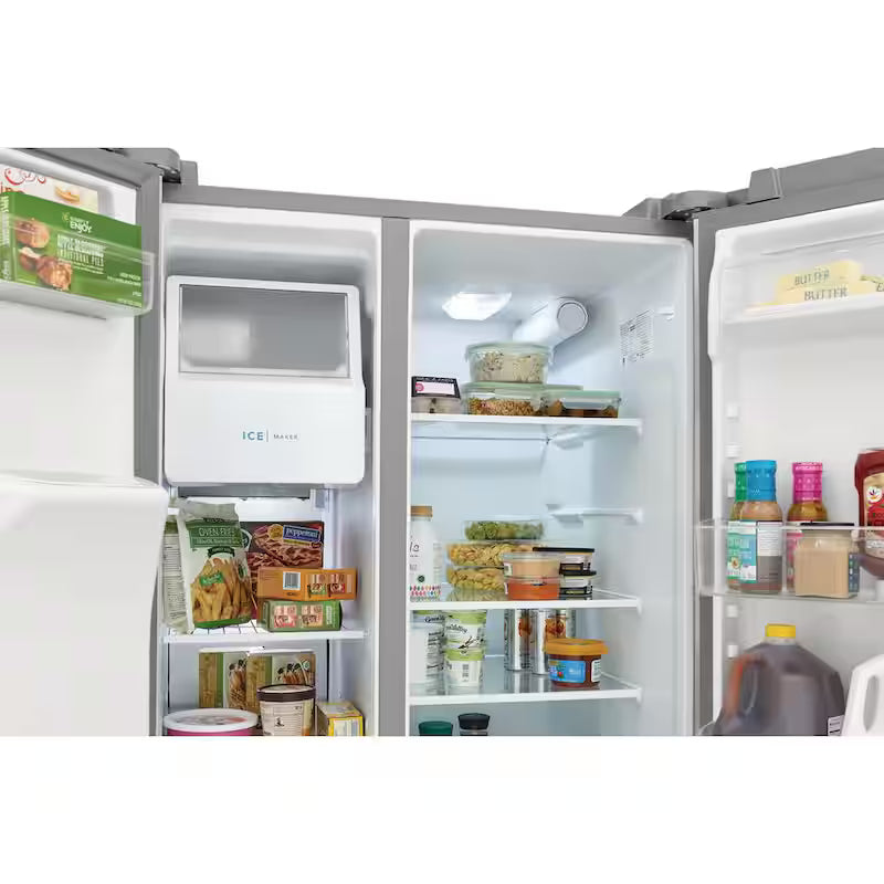 36 in. 25.6 cu. ft. Side by Side Stainless Steel Refrigerator O891632