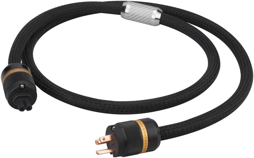 Power Cable, Figure 8 Audio Power Cord, US AC Mains Cord with Copper Shielding (4.9FT/1.5M) P477600