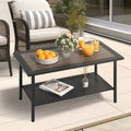 Black Wicker Coffee Table N9957