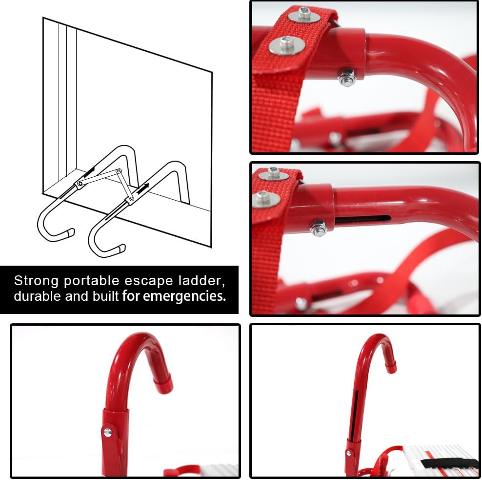Portable Safety Ladder with Anti-Slip Rungs T906