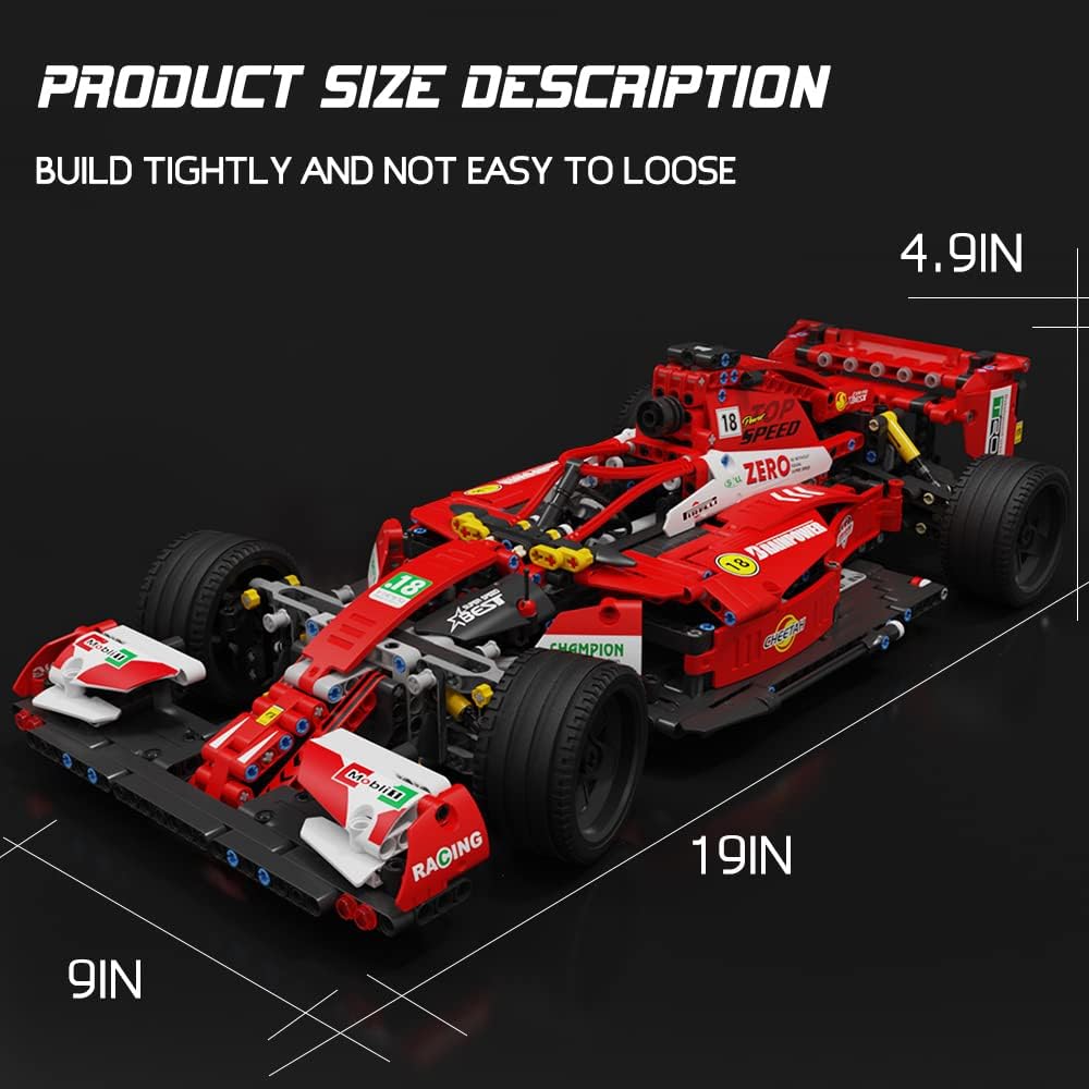 1:8 Scale Car Building Blocks Set 1308 Pieces Pack of 2 B9361