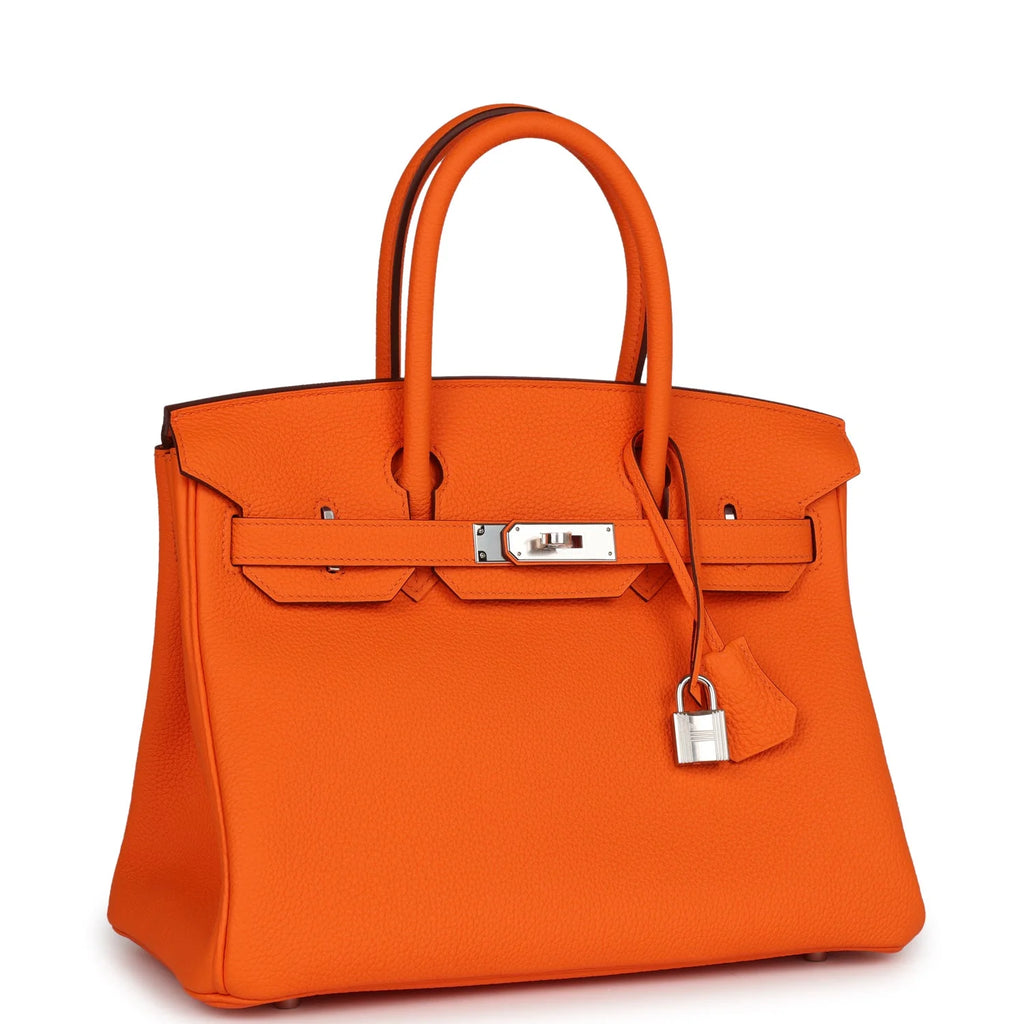 Orange Togo Leather Handbag G2389