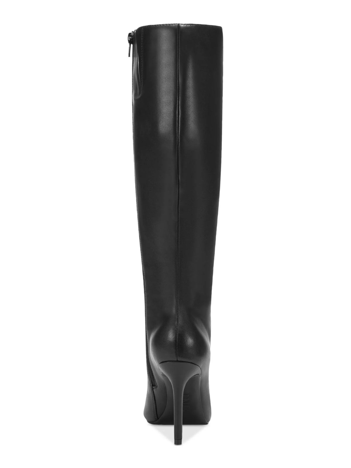 Black Cushioned Pointed Toe Stiletto Zip-Up Dress Boots Y836380