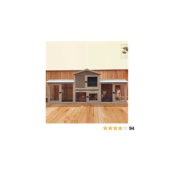 Large Outdoor Rabbit Hutch Chicken Coop G21051