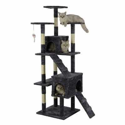 63 in. Cat Tree with Sisal Scratching Posts U678507