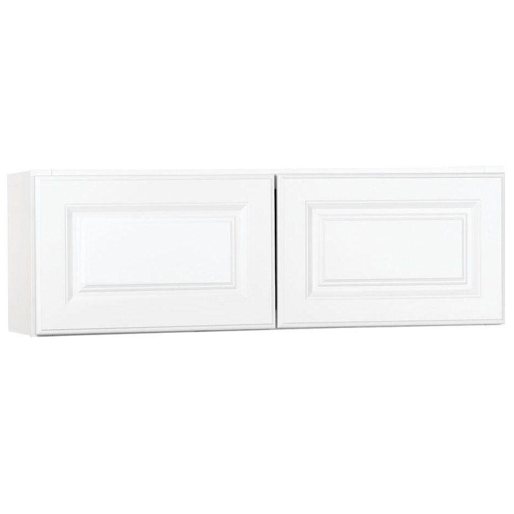 30x12x12 in. Satin White Wall Bridge Kitchen Cabinet W77598