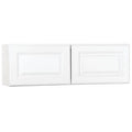 30x12x12 in. Satin White Wall Bridge Kitchen Cabinet W77598