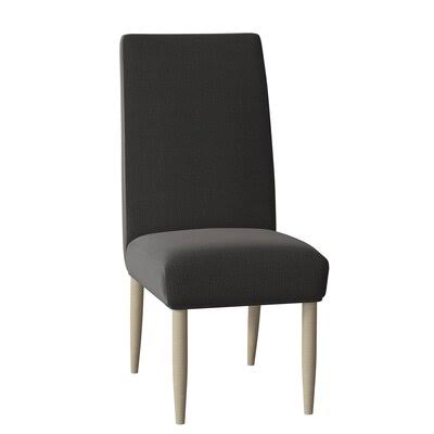 Charcoal Upholstered Parsons Chair N79015