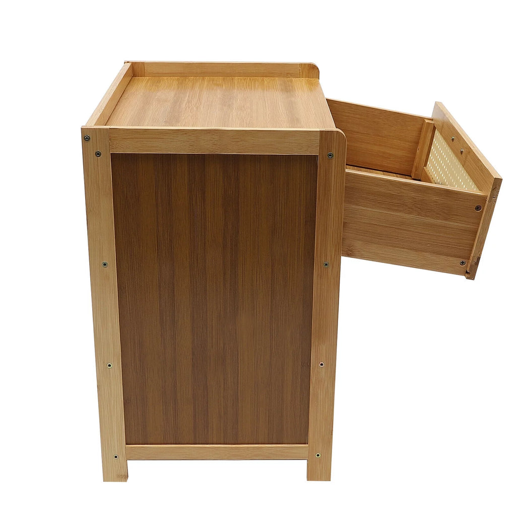 Bamboo Nightstand with Drawer J6354