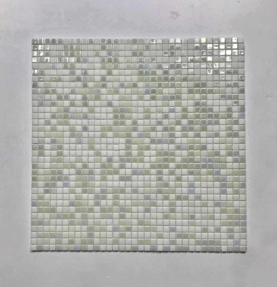 Iridescent Gray Glass Mosaic Tile F156810