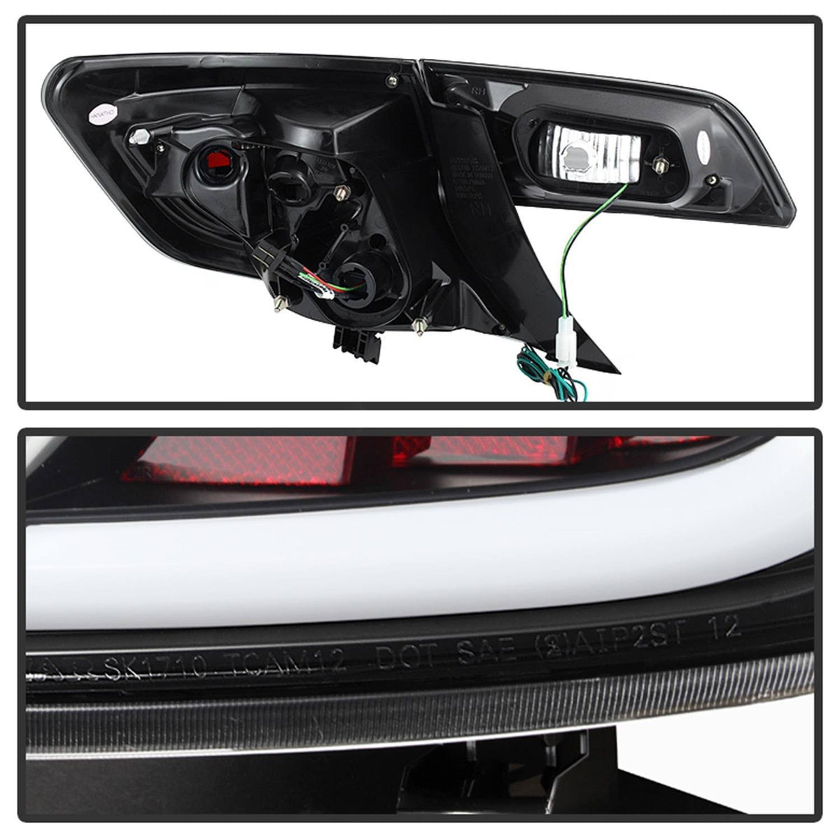 Black LED Tail Lights B7551