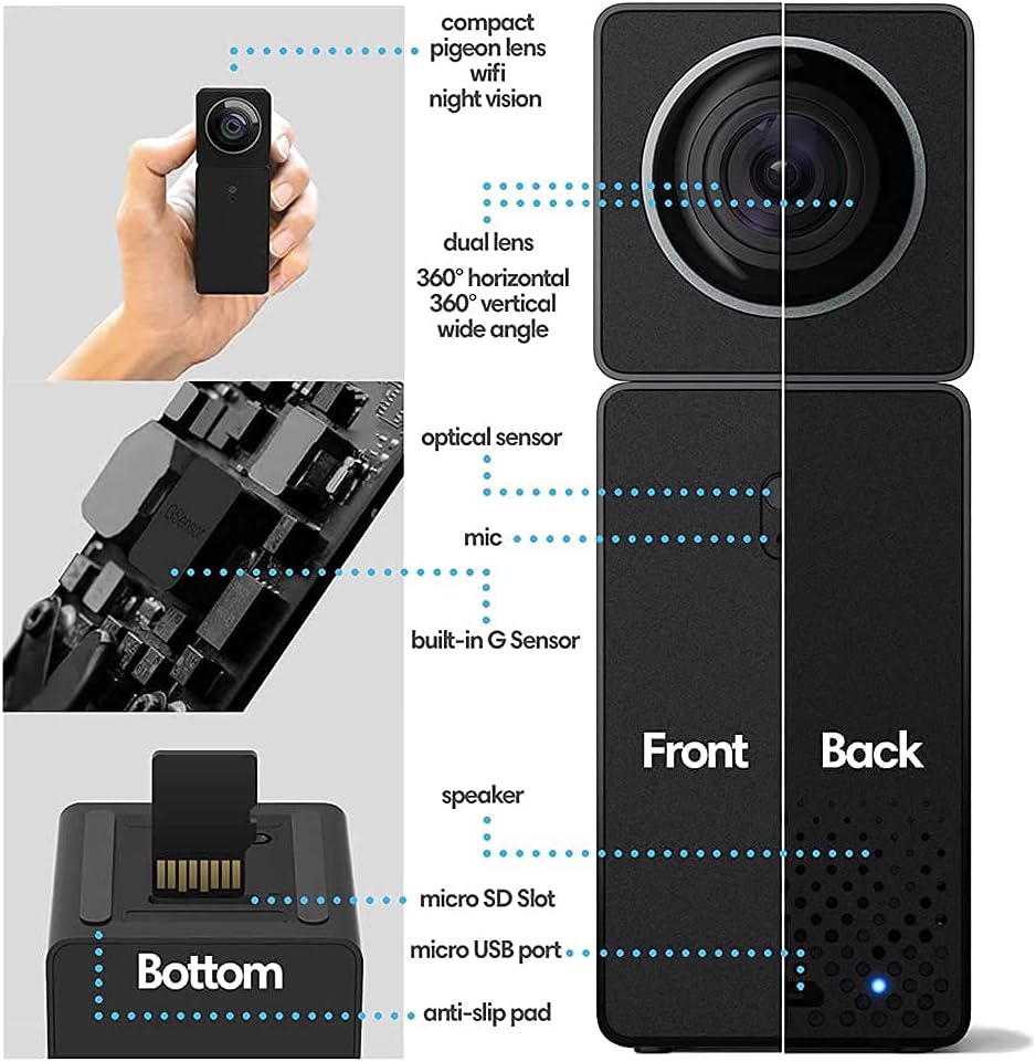 1080p WiFi Indoor Security Camera with Night Vision R10889