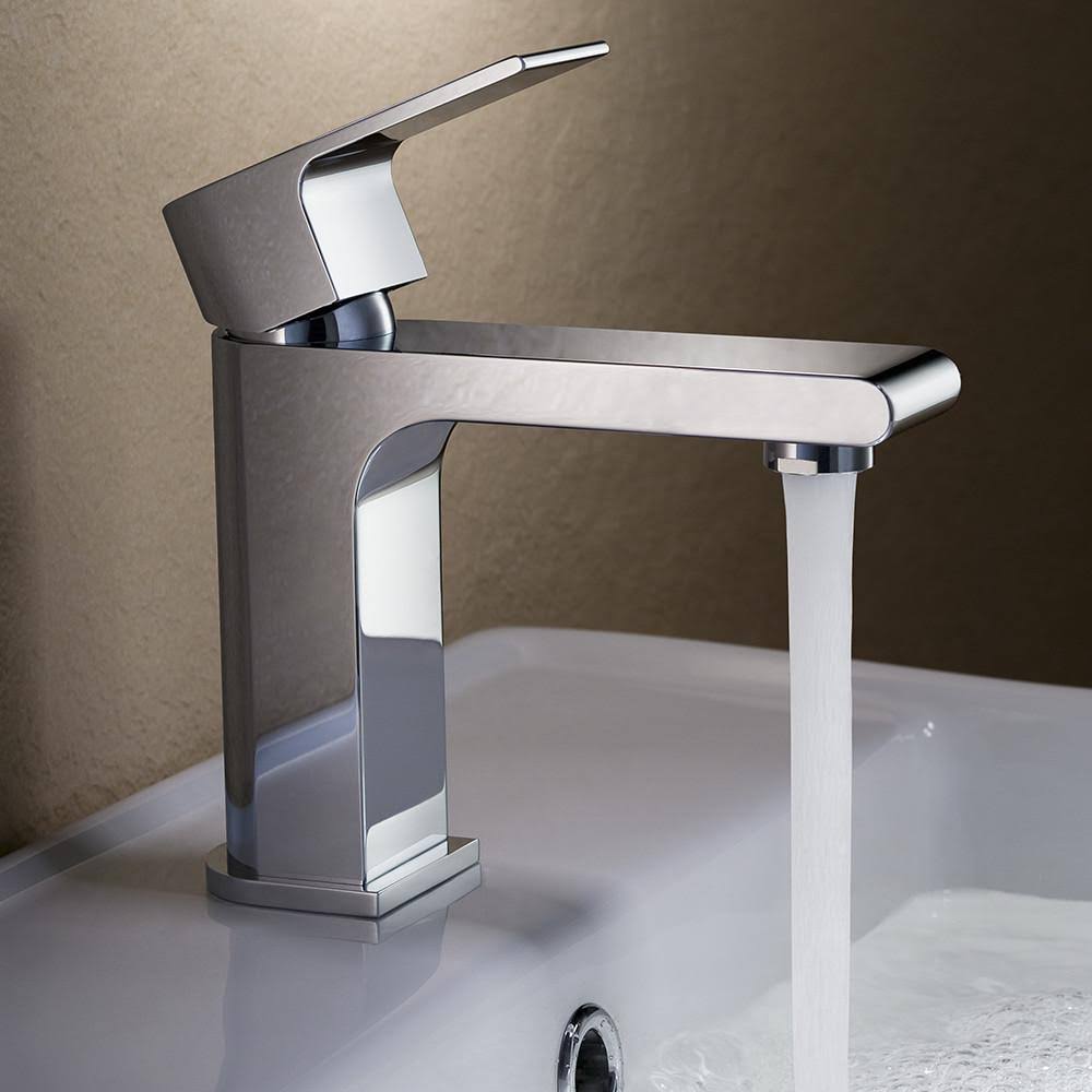 Brushed Nickel Single Hole Mount Bathroom Vanity Faucet X889065