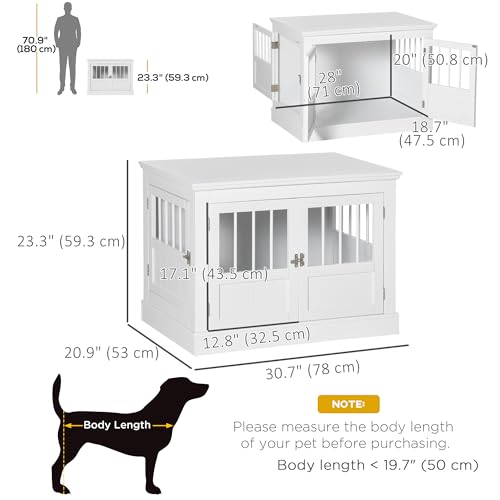 Dark Gray Wooden Dog Crate End Table G4842