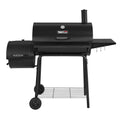 Steel Charcoal Grill with Offset Smoker A800