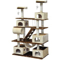 Gray Cat Tree with Swing and Sisal Scratching Post L836939