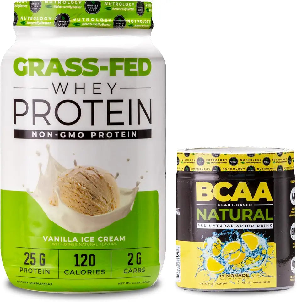 Grass Fed Whey Protein Powder Vanilla Ice Cream Flavor 28 Servings S802699