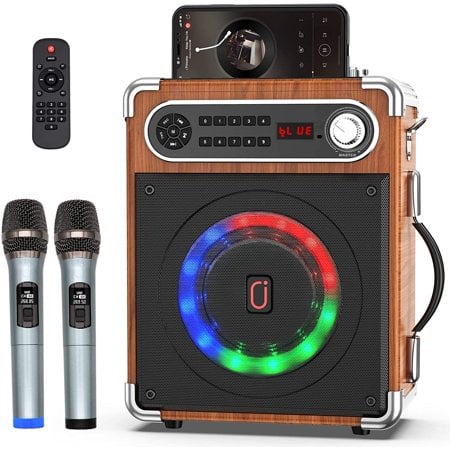 Bluetooth Karaoke Machine with 2 Microphones Q78263