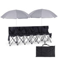 Folding Portable Soccer Bench Chair with Storage Bag G55309