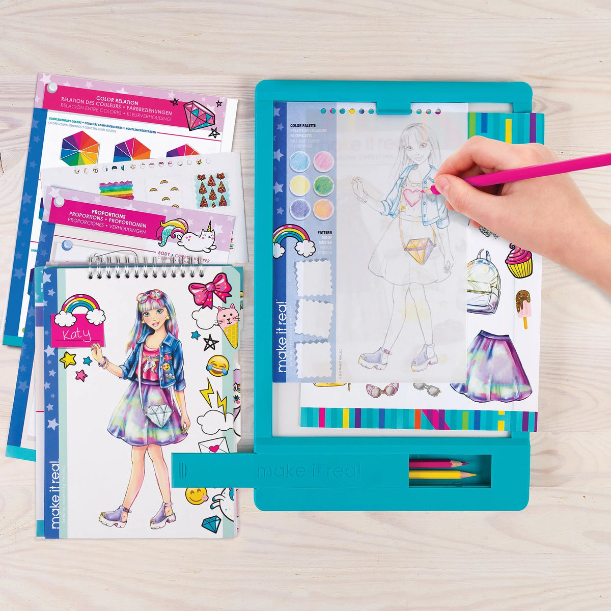 Fashion Design Tracing Light Table 8 Piece Kit D32748