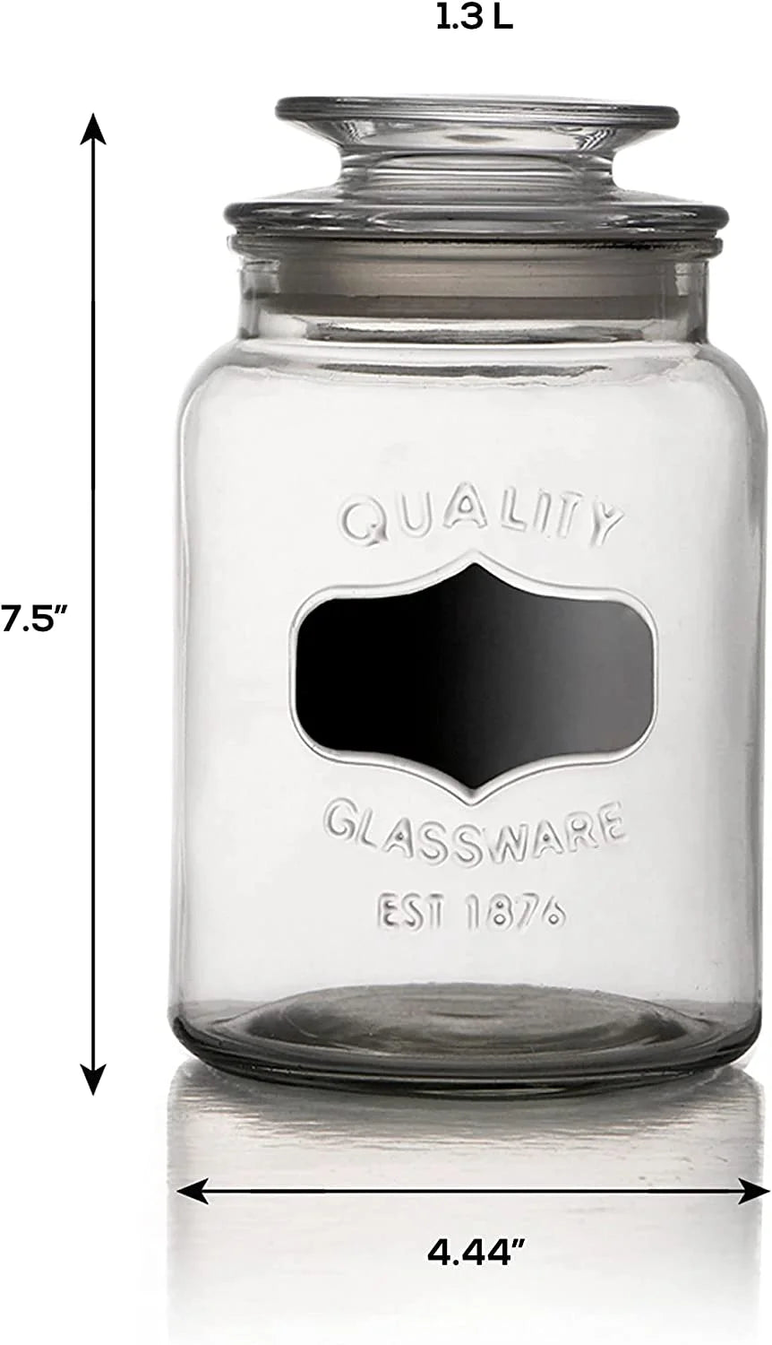 Clear Glass Food Storage Containers Set of 3 J42297