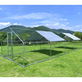 10x26ft Metal Walk-in Chicken Coop with Cover O457484