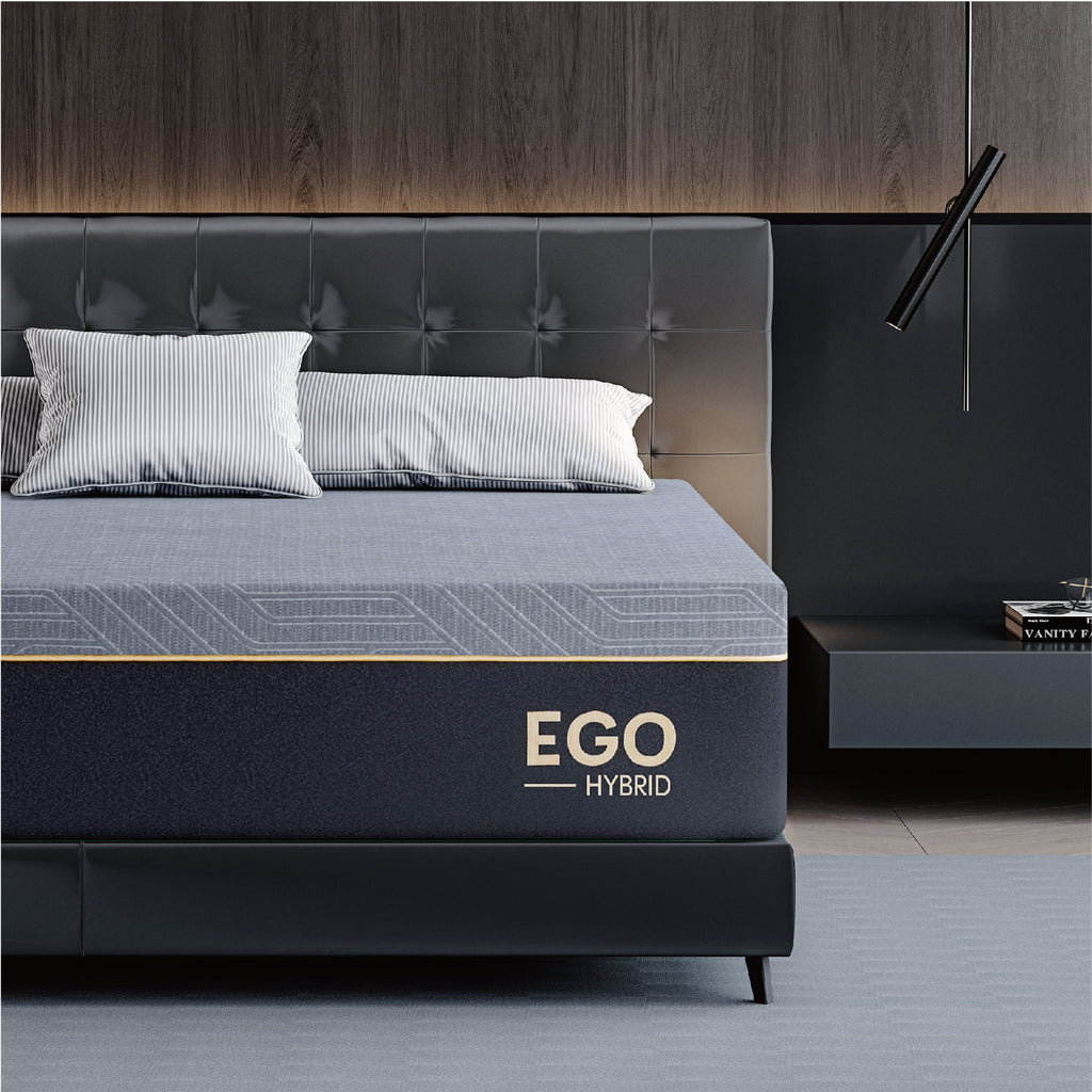 Black 12 inch Full Size Memory Foam Hybrid Mattress F9106