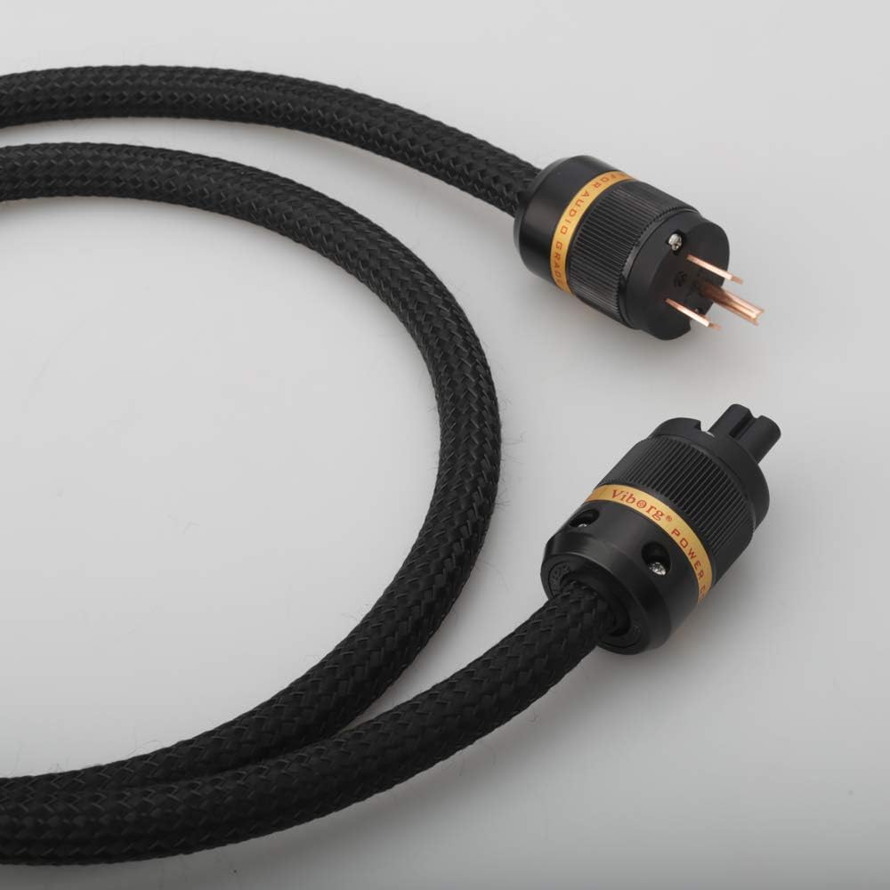 Power Cable, Figure 8 Audio Power Cord, US AC Mains Cord with Copper Shielding (4.9FT/1.5M) P477600