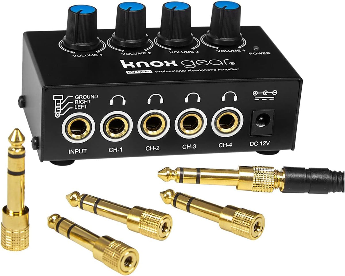 12-Channel Mixer with Headphone Amp, 4 XLR Cables, and 2 Breakout Cables Bundle Q394