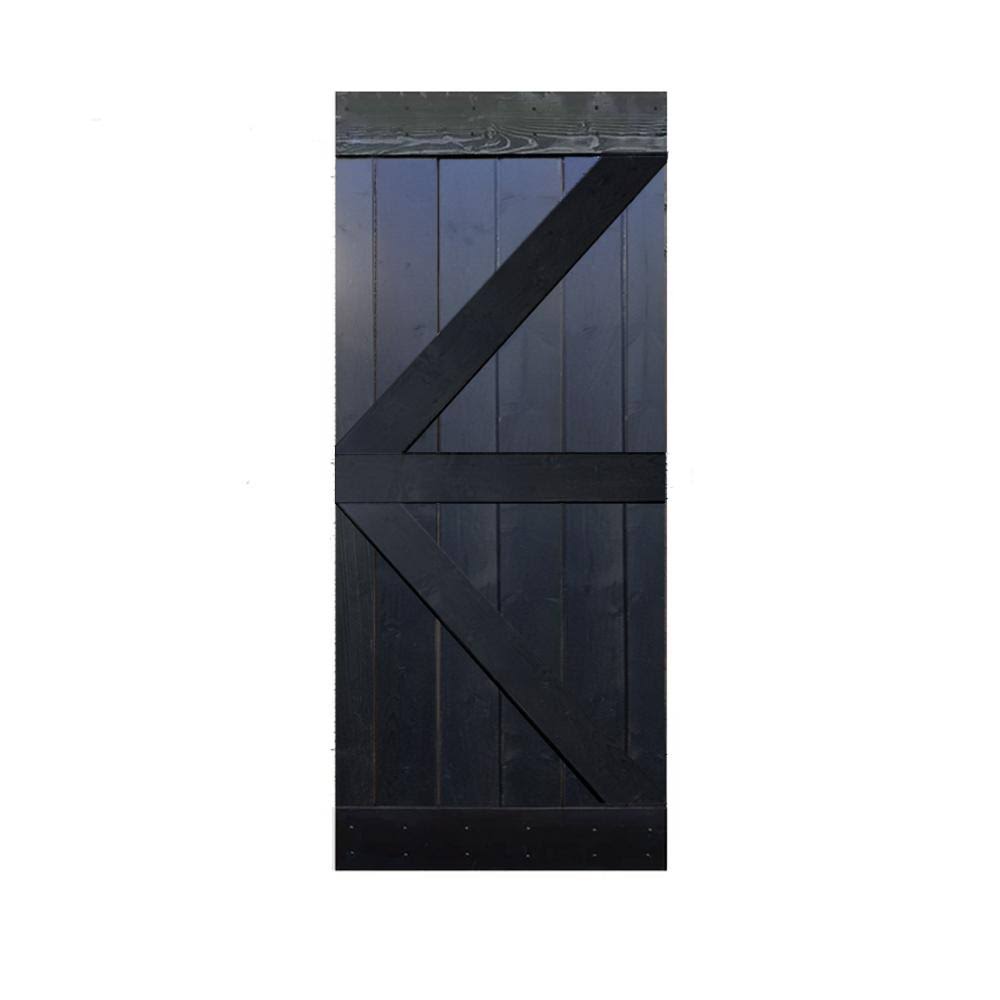 36 in. x 84 in. Knotty Pine Solid Wood Interior Barn Door Slab A653