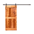 Red Walnut Pine Wood Interior Sliding Barn Door A4507