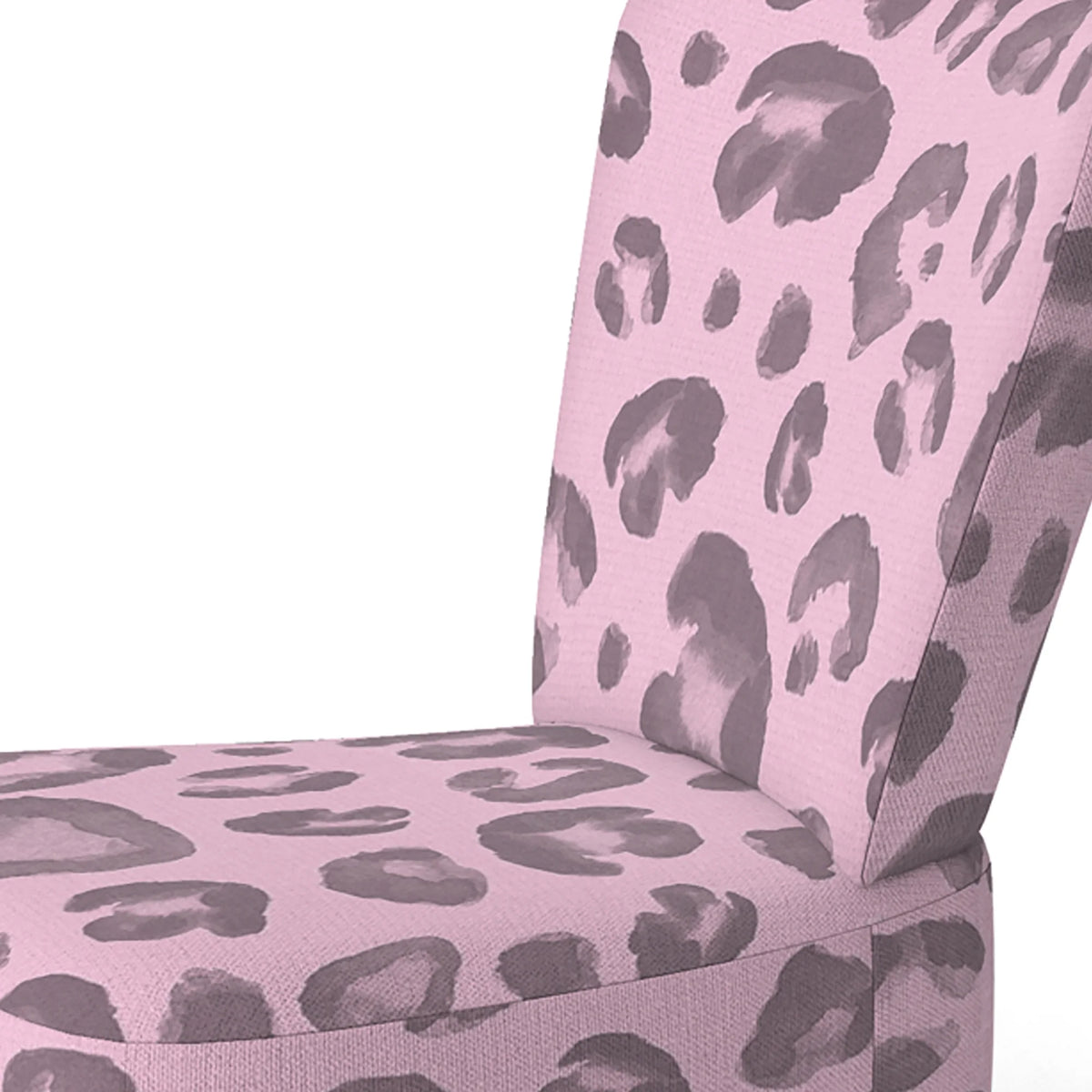 Pink Leopard Skin Upholstered Accent Chair Z7534