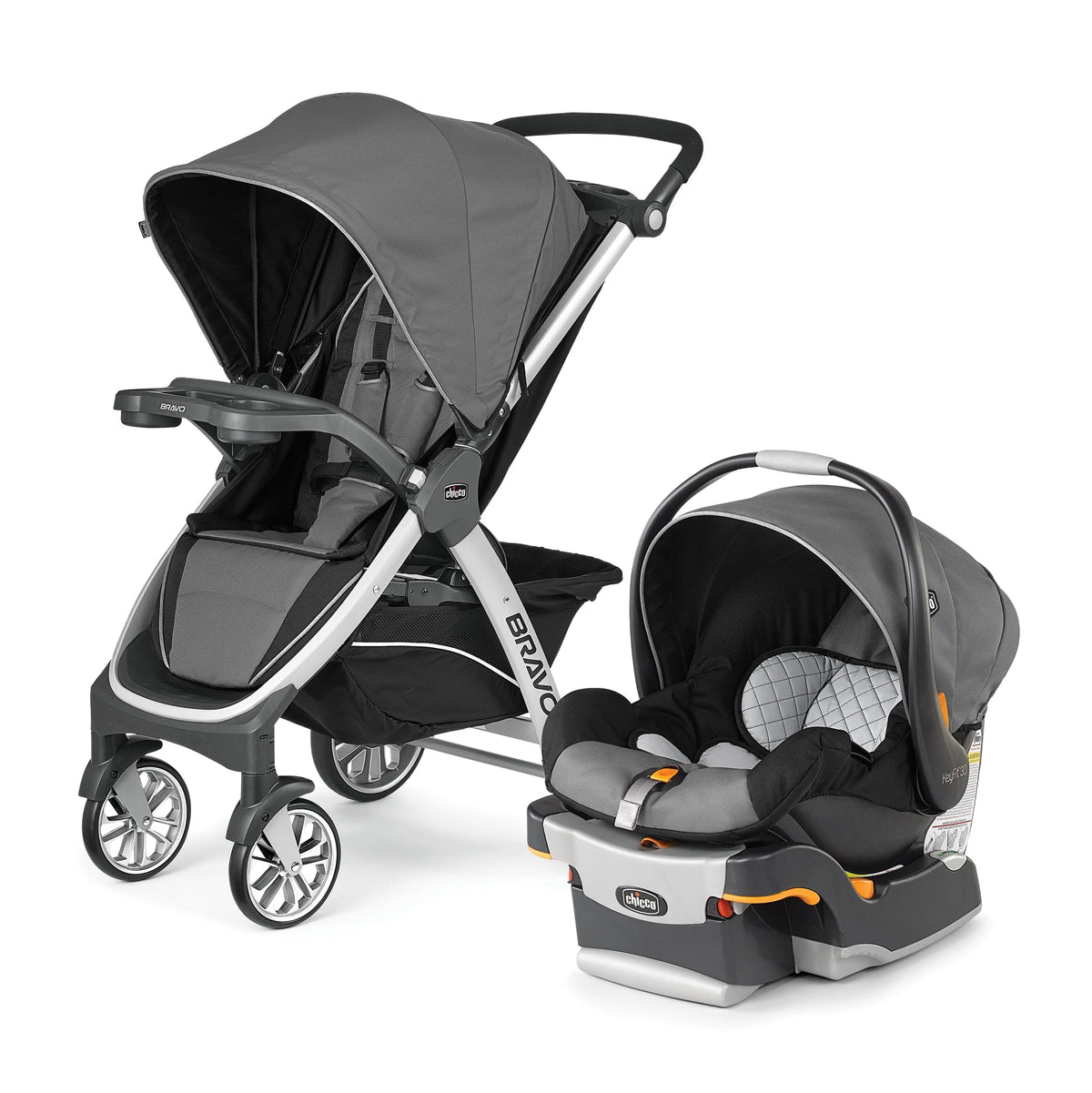 Black Stroller with Infant Car Seat C747