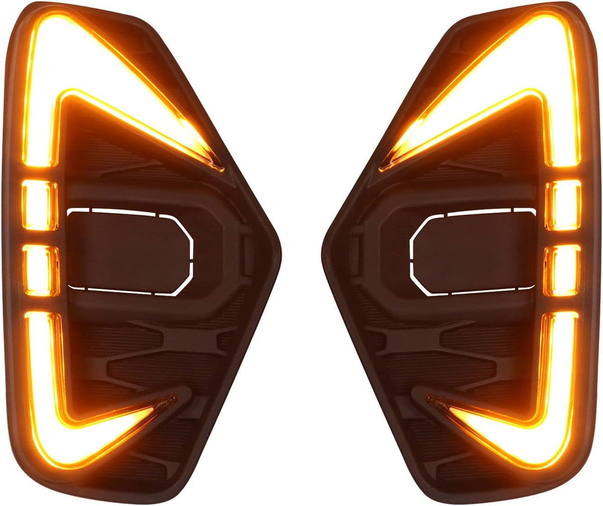 LED Daytime Running Light 2pcs White Yellow Turn Signals R122432
