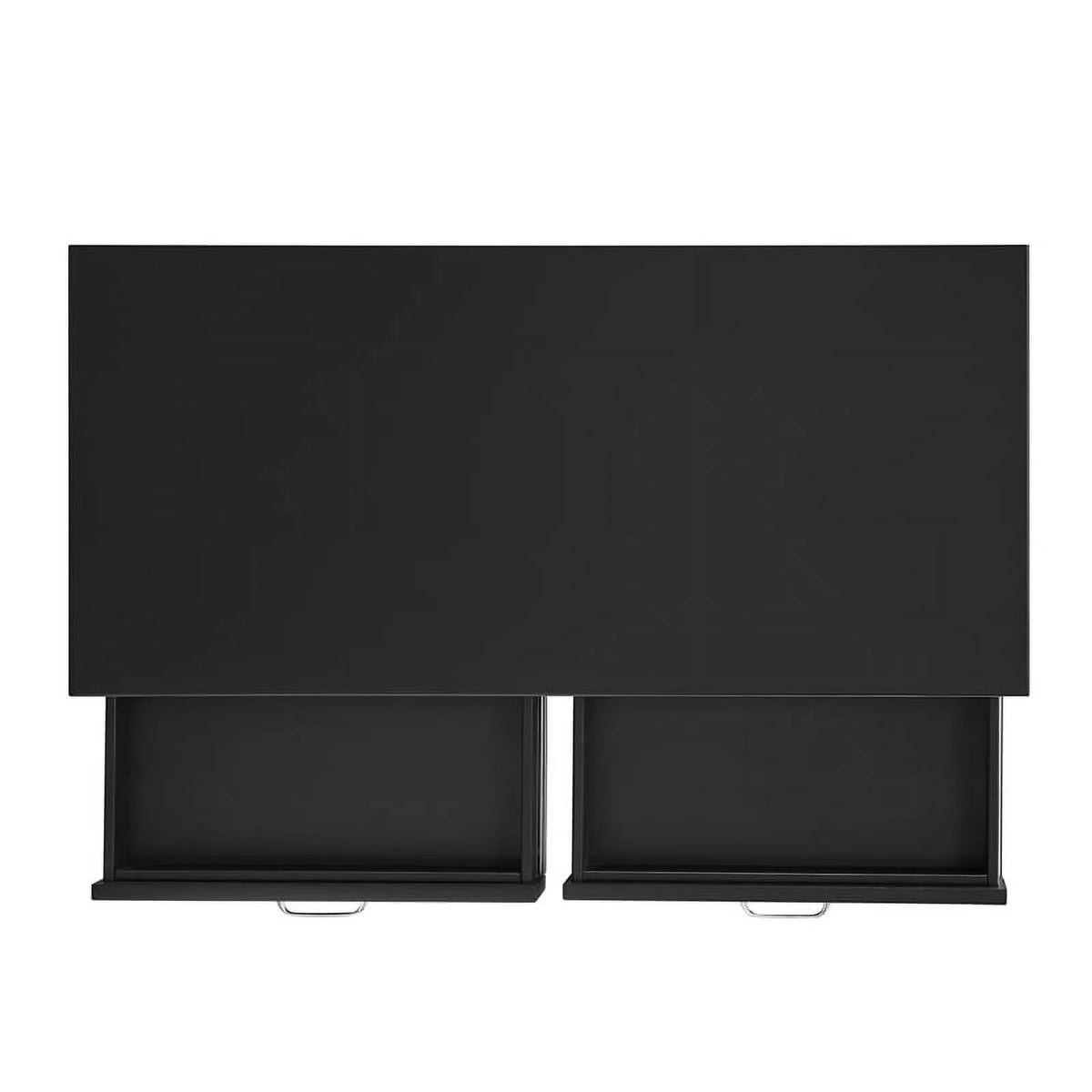 Black 2-Drawer Wood Desk M982