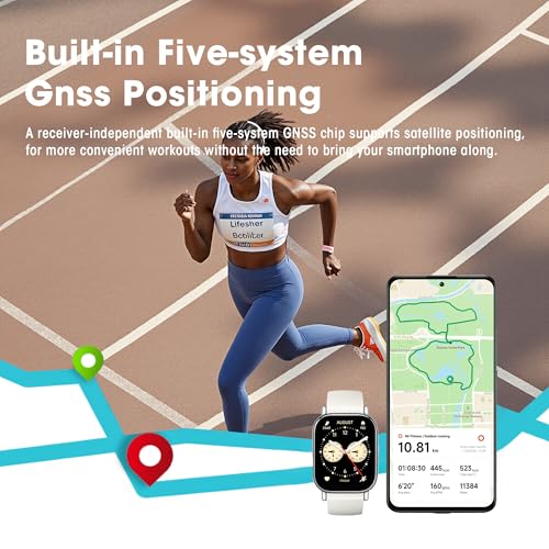 Smart Watch with 2" LCD Display, 140 Sports Modes, 5ATM Waterproof B761