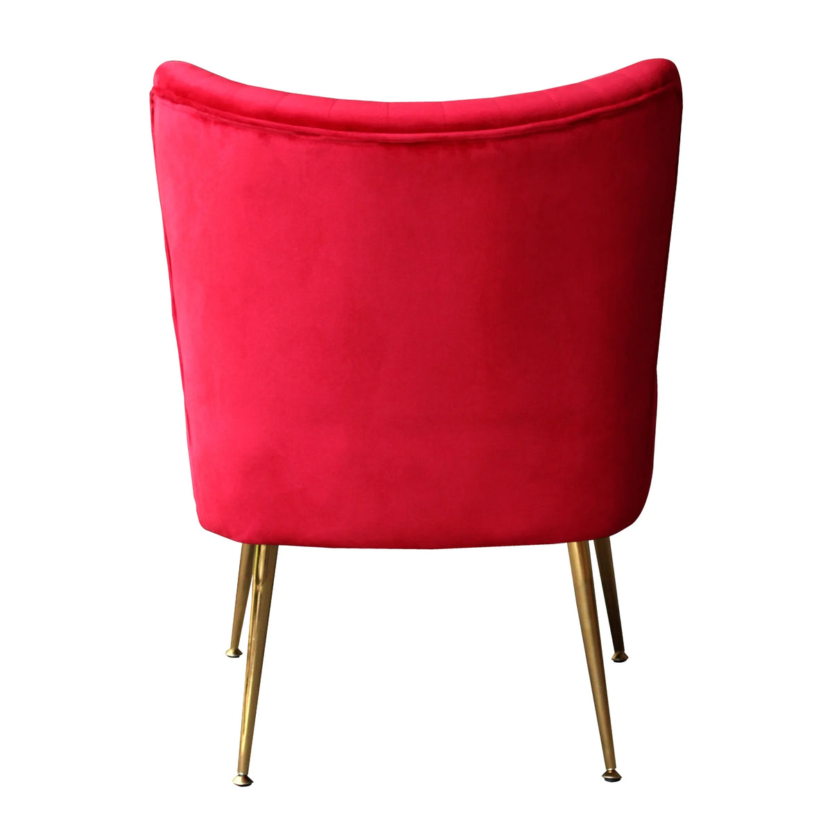 Red Tufted Velvet Accent Chair Z144688