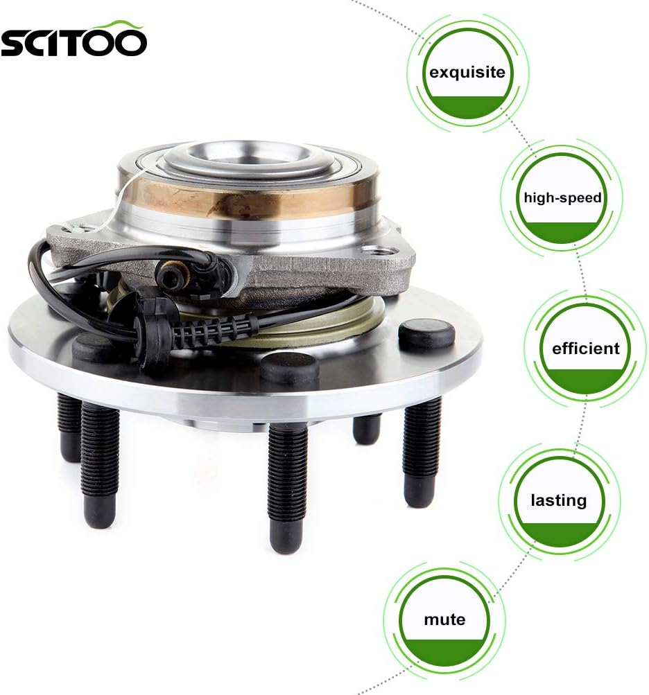 Wheel Bearing Assembly Hub 2 Set 6 Lugs with ABS V55256