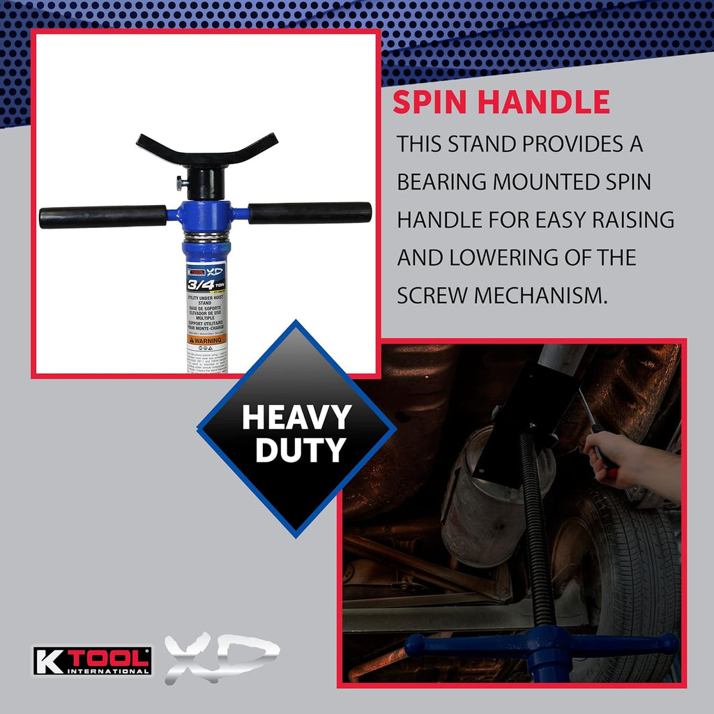 Utility Underhoist Support Stand 3/4 Ton Capacity V120