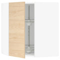 Corner Wall Cabinet with Carousel, White 26x15x30 A61105