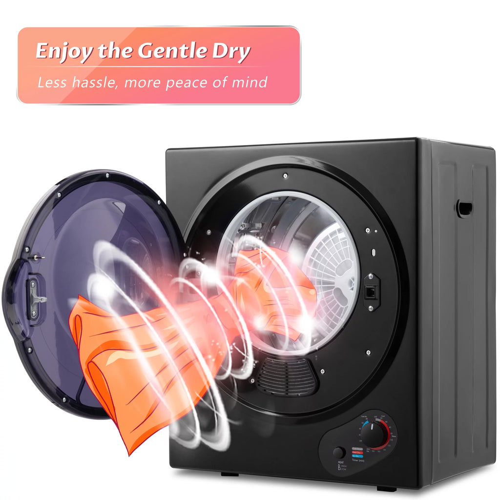 Electric Portable Front Load Clothes Dryer with Knob Control B340
