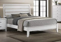 Twin Size White Wood Panel Bed G89413