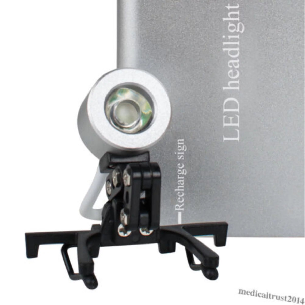 Silver Portable Head Light Lamp 1W LED G8783