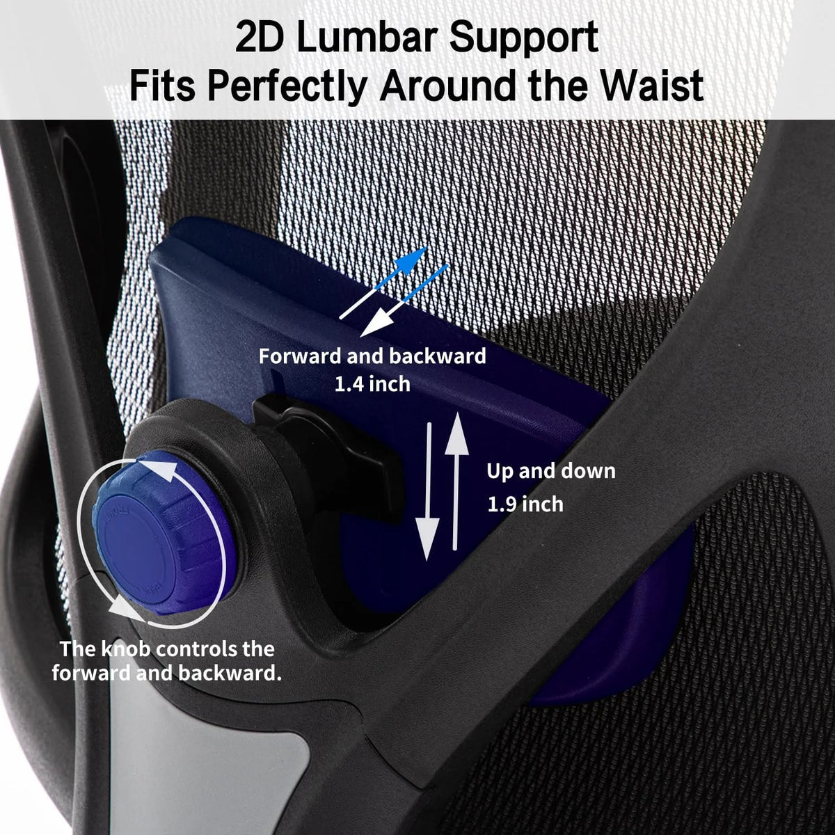 Ergonomic High Back Mesh Office Chair with Lumbar Support and Headrest Black S95244