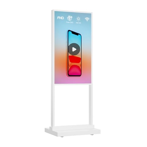 32 inch Digital Signage Kiosk LCD Advertising Display White 2+32GB 2K 700nits Android OS J39733