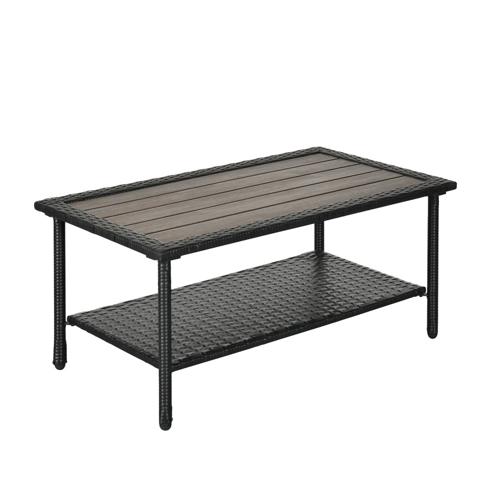 Black Wicker Coffee Table N9957