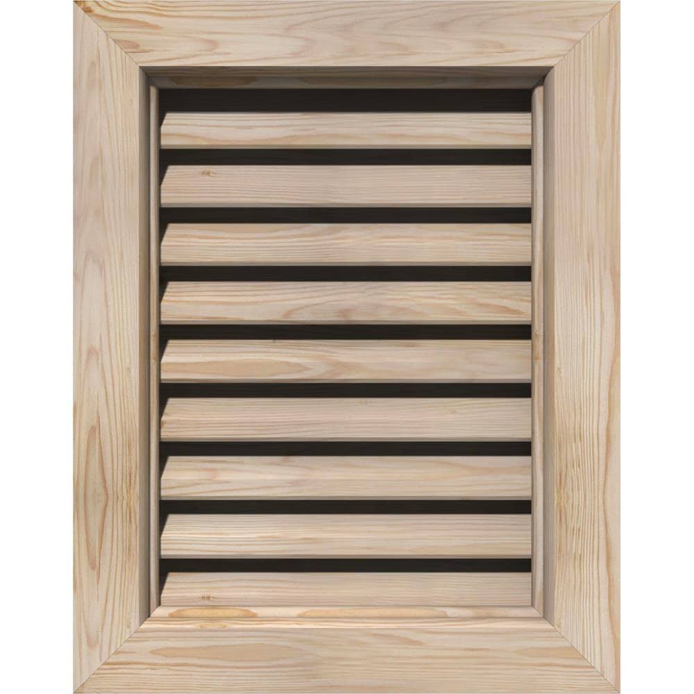 18-in x 16-in Unfinished Smooth Pine Gable Vent J1477