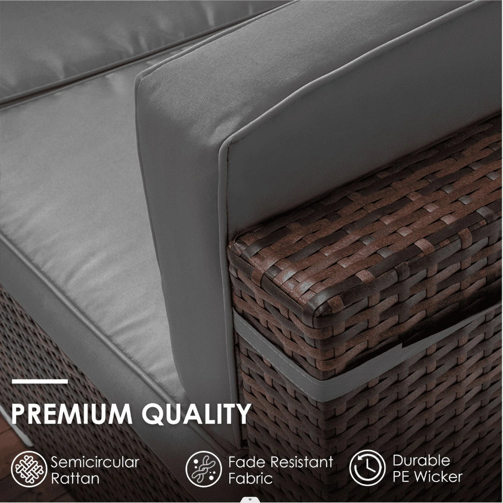 Modular Rattan 7PCS Patio Sofa Set T725392