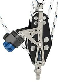 Aluminum Fiddle Block with Becket and Cam Cleat Q250623